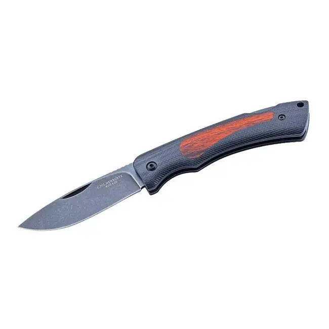 Kapesní nůž Herbertz Gentleman 7,5cm, G10, dřevo Pakka, černý Jen Po Omezenou Doba