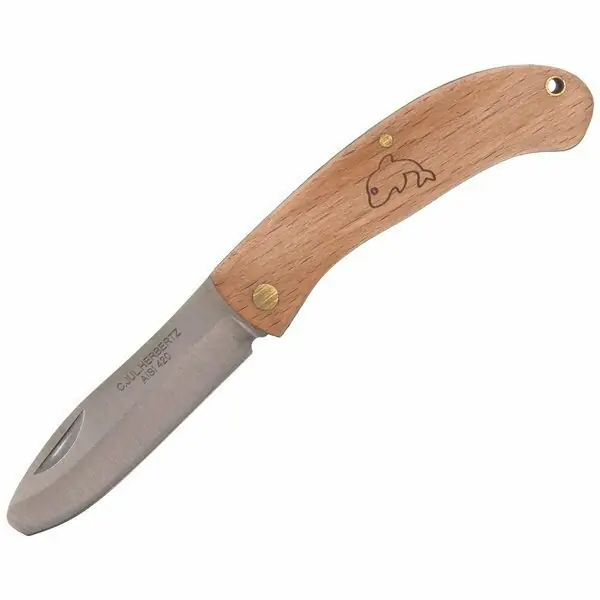 Dětský kapesní nůž Herbertz 6 cm, bukové dřevo, motiv delfínů Omezená Nabídka