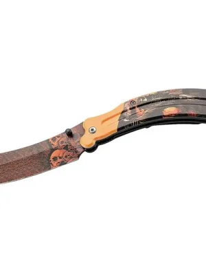 Jednoruční kapesní nůž Herbertz 8,5 cm, hliník, černo-oranžový, 3D žací stroj Cenový Hit