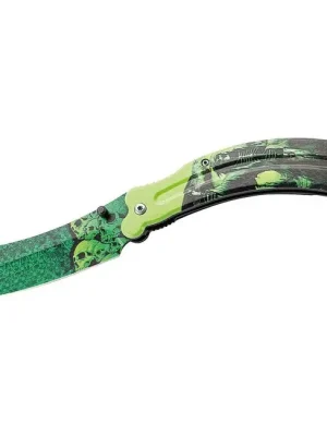 Jednoruční kapesní nůž Herbertz 8,5cm, hliník, černozelený, 3D žnec Autentický