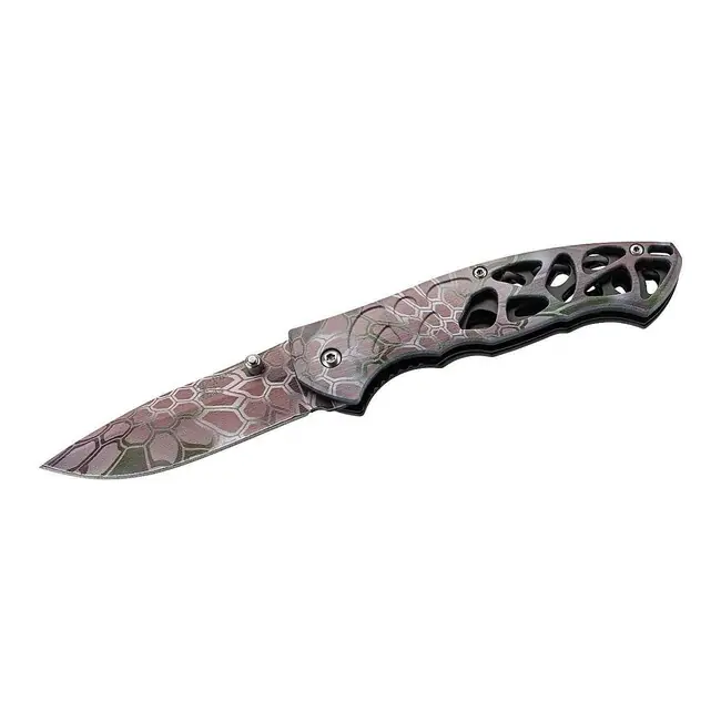 Autentický Jednoruční kapesní nůž Herbertz 8cm, plastový, kostěný, 3D potisk reptilií