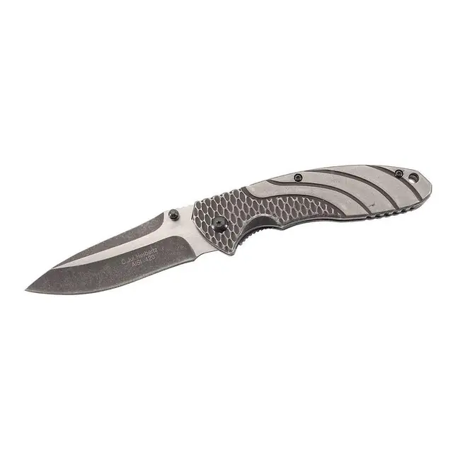 Jednoruční zavírací nůž Herbertz 9cm, nerezová ocel se vzorem včelí plástve, Stonewash Ihned K Objednání