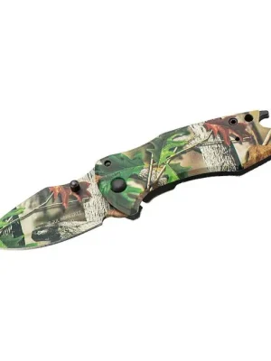 Jednoruční kapesní nůž Herbertz 6 cm, nerezová ocel, přírodní motiv, otvírák na lahve Must-Have