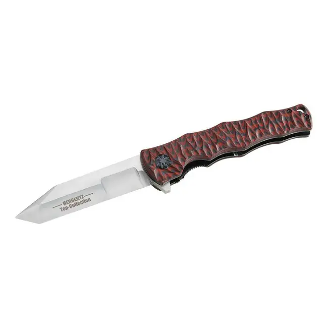 Kapesní nůž Herbertz TOP-Collection 9,9 cm, červeno-černý, G10, nylonové pouzdro Nízká Cena