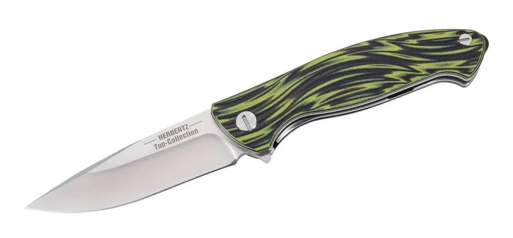 Víkendová Akce Kapesní nůž Herbertz TOP-Collection 10 cm, černozelený, G10, nylonové pouzdro