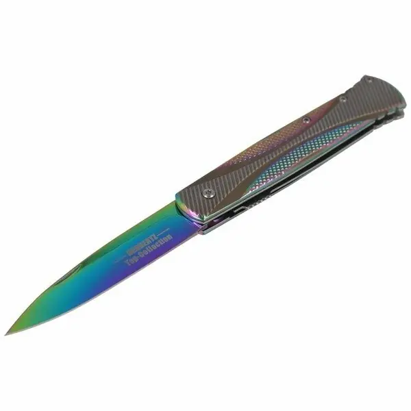 Značkový Kapesní nůž Herbertz TOP-Collection 9 cm, titan, duhová úprava