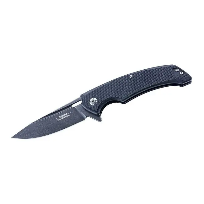 Jednoruční kapesní nůž Herbertz TOP-Collection, 10 cm, G10, černá barva, Stonewash Cenově Výhodný
