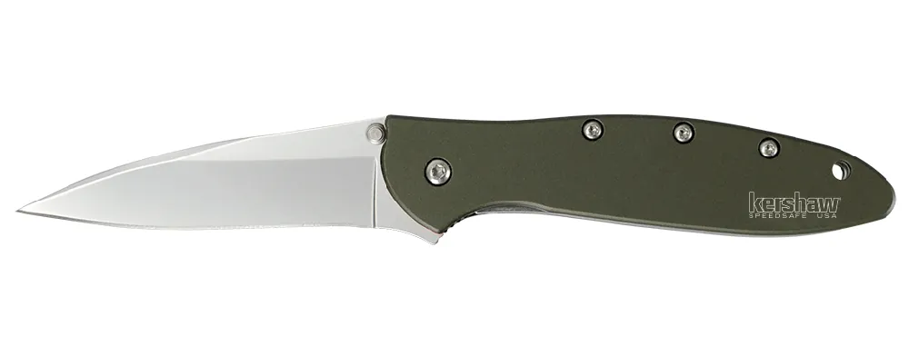 Kershaw LEEK - OLIVE kapesní nůž 7,6 cm, olivově zelený, hliník Pouze Dnes