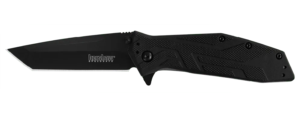 Asistovaný kapesní nůž Kershaw BRAWLER 7,6 cm, celočerný, GFN Oblíbený