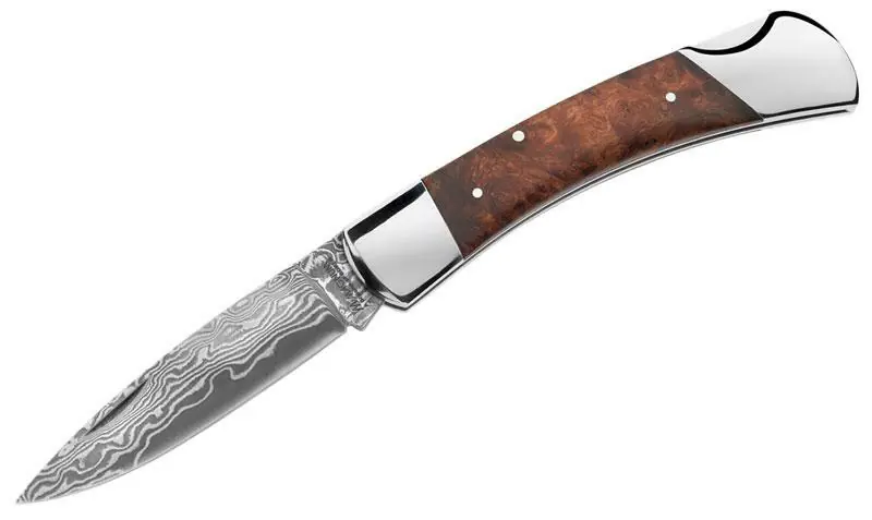 Kapesní nůž Magnum Damascus Lord 9,2 cm, damašek, kořenové dřevo Akce
