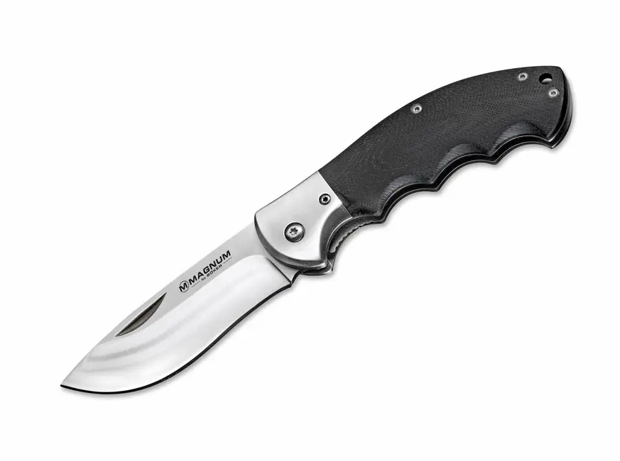 Levný Magnum NW Skinner kapesní lovecký nůž 8,5 cm, černý, G10