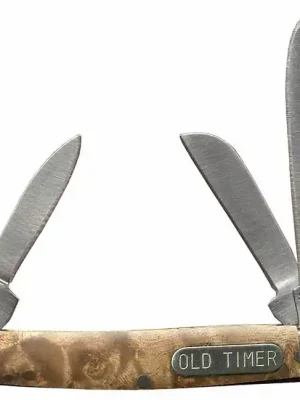 Kapesní nůž Schrade Old Timer 2 3/4" 5,1 cm, písková barva, dřevo železa, 3 čepele Novinka