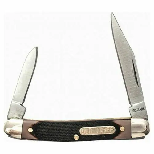 Nízká Cena Schrade Old Timer 2 3/4" kapesní nůž Minuteman 5,1 cm, Staglon - plast, 2 čepele