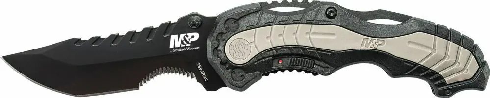 Smith and Wesson M&P M.A.G.I.C. asistovaný kapesní nůž 8,6 cm, černý, šedý, hliník, guma Dokud Zásoby Vydrží