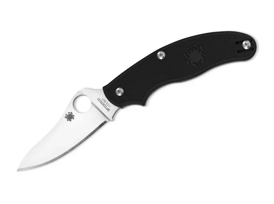 Vysoce Kvalitní Spyderco UK Penknife kapesní nůž pro každodenní použití 7,6 cm, černý, FRN
