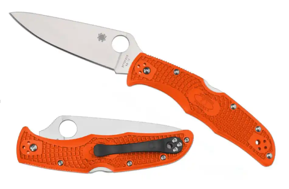 Kapesní nůž Spyderco Endura 4 Flat Ground 9,5 cm, oranžový, FRN Nová Kolekce