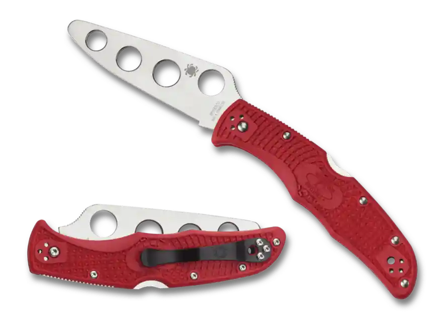 Nová Kolekce Spyderco Endura 4 Trainer tréninkový nůž 9,1 cm, červená barva, FRN
