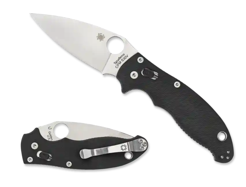 Pouze Dnes Kapesní nůž Spyderco Manix 2 Plain 8,6 cm, černý, G10