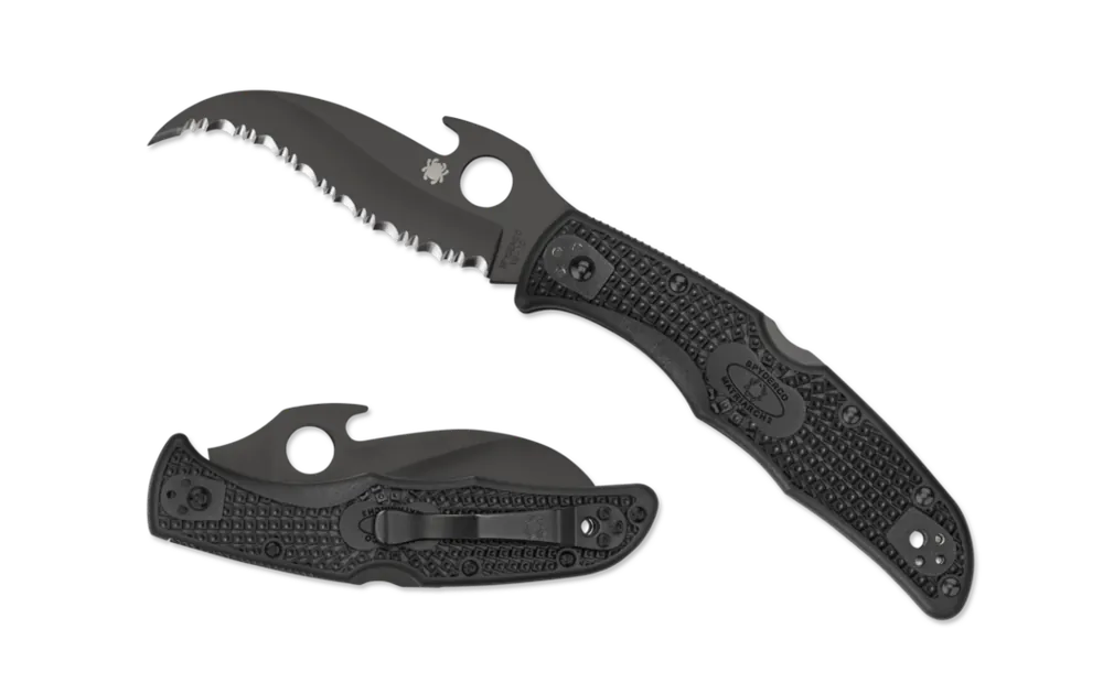 Ověřený Spyderco Matriarch 2 Lightweight Black taktický nůž 9,1 cm, černý, FRN