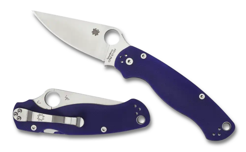 Nakupujte Hned Kapesní nůž Spyderco Para Military 2 8,7 cm, tmavě modrý, G10, FRN.