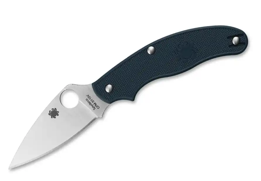 Must-Have Spyderco UK Penknife kapesní nůž na každodenní nošení 7,5 cm, tmavě modrý, FRN