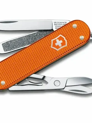 Vysoce Kvalitní Victorinox Classic Alox LE 2021 multifunction knife 58 mm, orange, 5 functions
