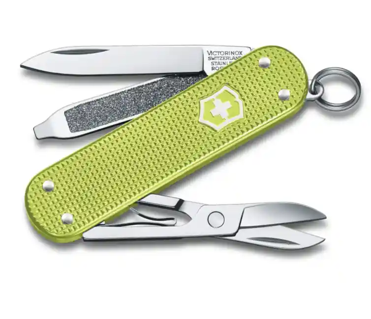 Victorinox Classic Colors Alox Lime Twist multifunction knife 58 mm, green, 5 functions Výhodná Nabídka