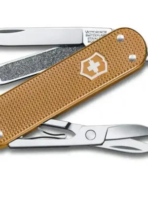 Ověřený Victorinox Classic Colors Alox Wet Sand multifunction knife 58 mm, khaki, 5 functions