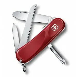 Rychlé Dodání Victorinox Junior 9 multifunction knife for children 85 mm, red, 8 functions