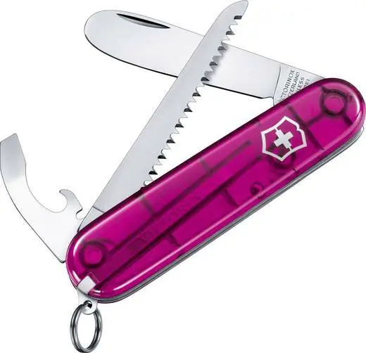 Victorinox My First multifunction knife for children, transparent pink, 9 functions Bezpečná Platba