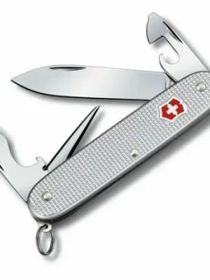 Hit Sezóny Victorinox Pioneer Alox multifunction knife 93mm, silver, serrated handle, 8 functions