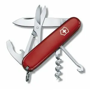 Nízká Cena Victorinox Compact multifunction knife 91 mm, red, 15 functions