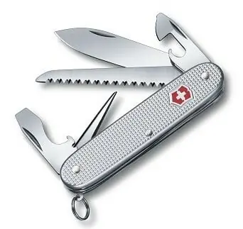 Victorinox Farmer Alox multifunction knife 93 mm, serrated handle, silver, 9 functions Koupit Online