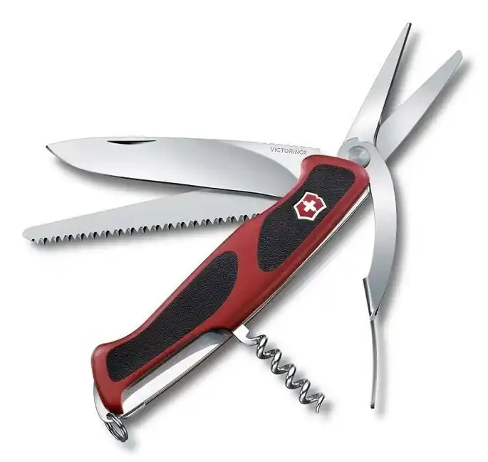 Victorinox RangerGrip 71 Gardener multifunction knife 130 mm, black-red, 7 functions Vrácení Zdarma