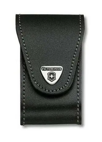 Pouze Dnes Victorinox black leather sheath for WorkChamp XL 111mm