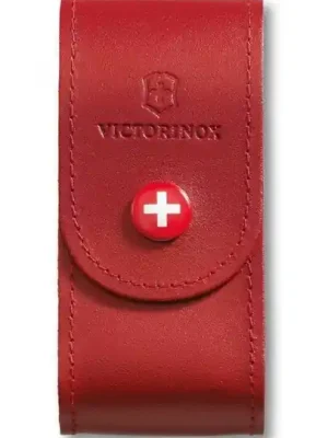 Victorinox leather holster 91mm red Rychlé Dodání