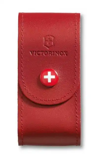Victorinox leather holster 91mm red Rychlé Dodání