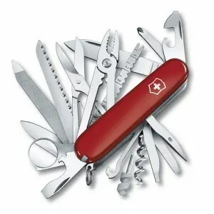 Akce Victorinox Swiss Champ multifunction knife 91 mm, red, 33 functions