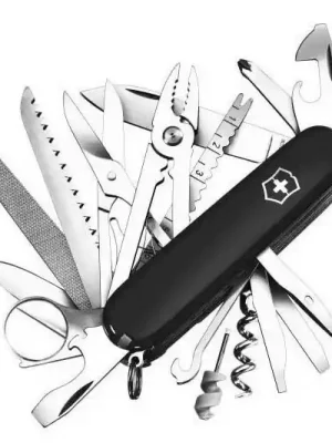 Victorinox SwissChamp multifunction knife 91 mm, black, 33 functions Aktuální