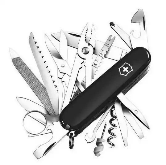 Victorinox SwissChamp multifunction knife 91 mm, black, 33 functions Aktuální
