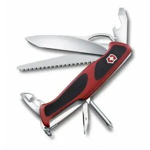 Cenově Výhodný Victorinox RangerGrip 78 multifunction knife 130 mm, red-black, 12 functions