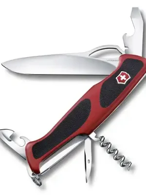Victorinox RangerGrip 61 multifunction knife 130 mm, red/black, 11 functions Nízká Cena