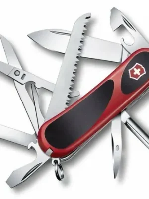 Víkendová Akce Victorinox EvoGrip 18 multifunction knife 85 mm, black-red, 15 functions