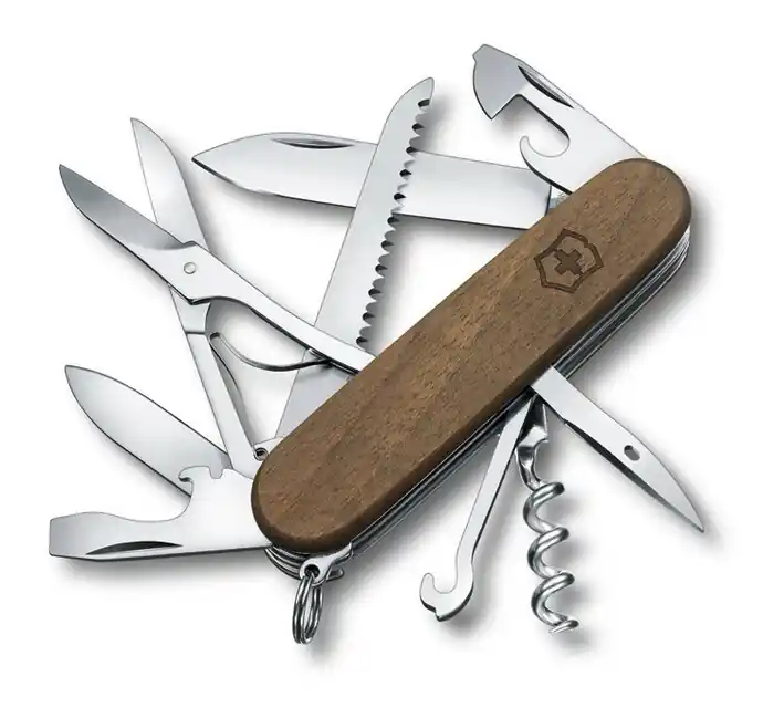 Victorinox Huntsman Wood multifunction knife 91 mm, walnut wood, 13 functions Nejlepší Volba
