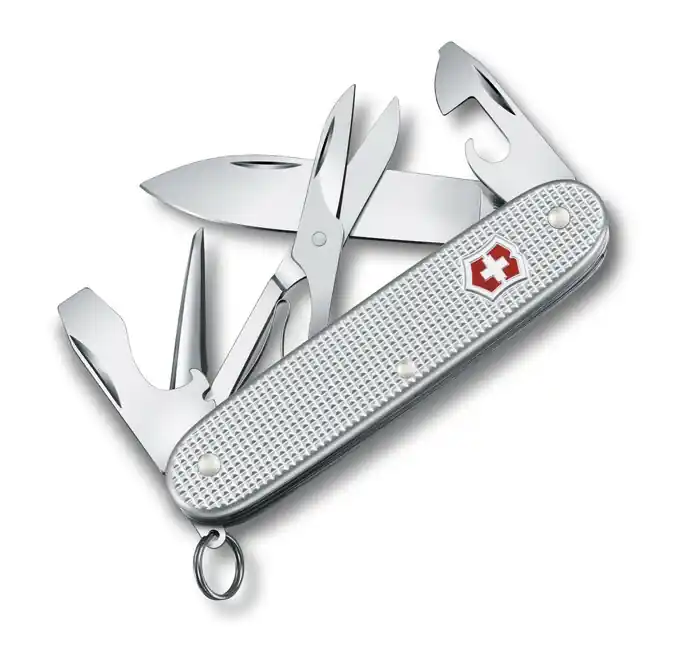 Victorinox Pioneer X Alox multifunction knife 93 mm, silver, 9 functions Omezená Nabídka