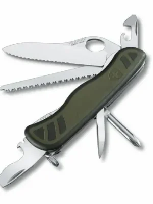 Victorinox Soldiers Knife multifunction knife 111 mm, green-black, 10 functions, blister Horká Nabídka