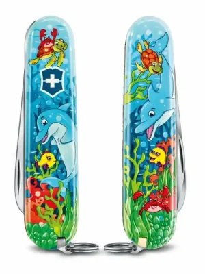 Značkový Victorinox My First Animal Edition multifunction knife for children, dolphin motif, 9 functions