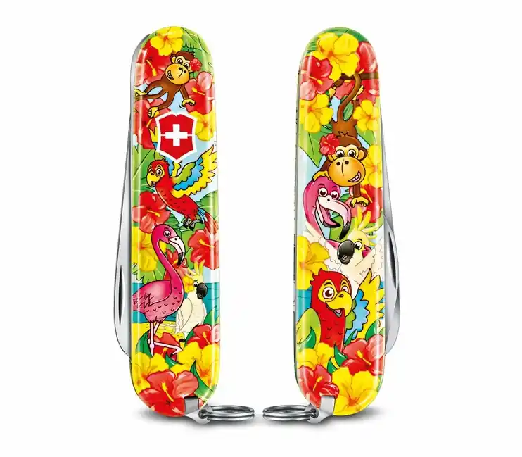 Victorinox My First Animal Edition multifunction knife for kids, parrot motif, 9 functions Tovární Cena