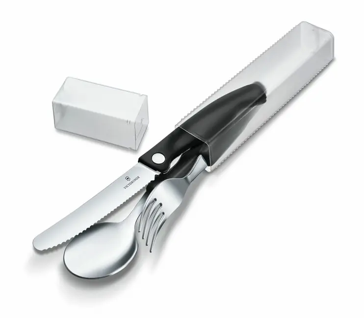 Speciální Cena Victorinox Swiss Classic 3-piece cutlery set, black