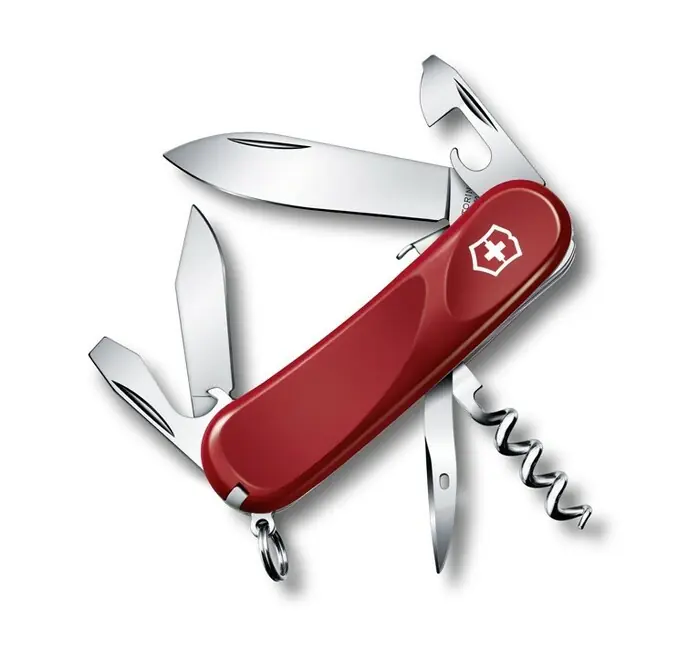 Víkendová Akce Victorinox Evolution S101 multifunction knife 85 mm, red, 12 functions